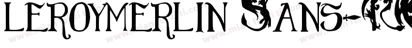 leroymerlin Sans-REg字体转换